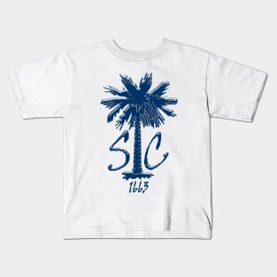 Blue Chrome SC Palm Kids T-Shirt